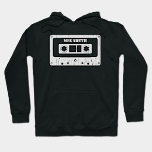 Megadeth - Vintage Cassette White Hoodie